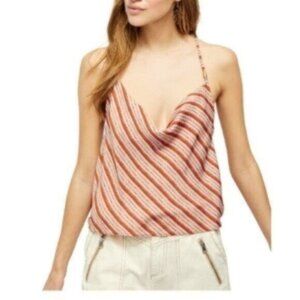 NWT Free People Draped Neck Summer Casual Top Medium